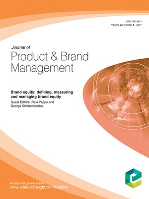cover image of Journal of Product & Brand Management, Volume 26, Number 5